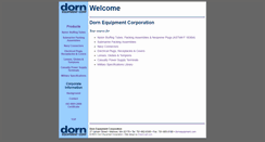 Desktop Screenshot of dornequipment.com