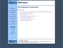 Tablet Screenshot of dornequipment.com